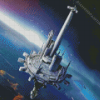 Aesthetic Star Wars Ship Falcon In Space Diamond Paintings
