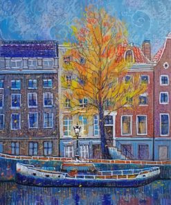 Autumn In Amsterdam Art Diamond Paintings