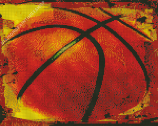 Abstract Basketball Diamond Paintings
