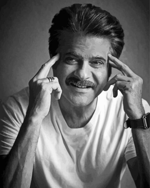 Black And White Anil Kapoor Diamond Paintings