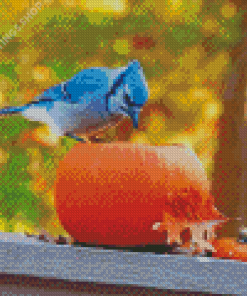 Bluebird In Autumn Diamond Paintings
