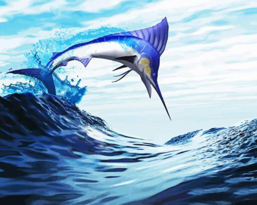 Cool Marlin Swordfish Diamond Paintings