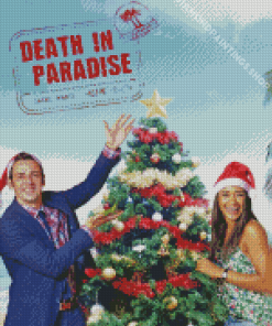Death In Paradise Christmas Poster Diamond Paintings