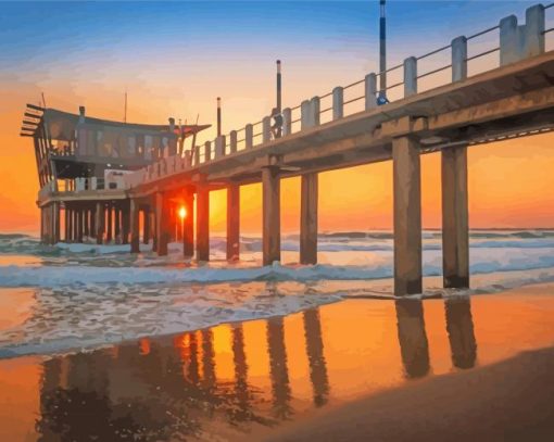 Durban South Africa Sunset Diamond Paintings