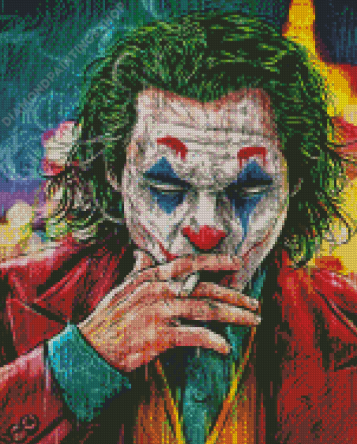 Joker Smoking Boy Diamond Paintings