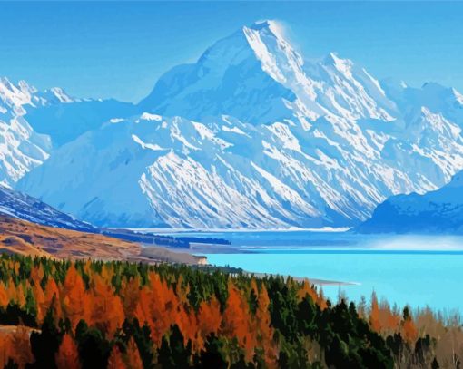 Mount Cook Christchurch New Zealand Diamond Paintings