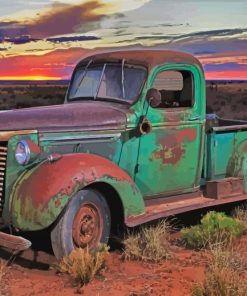 Old Classic Chevrolet Truck Diamond Paintings