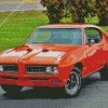 Orange 1968 Pontiac GTO Diamond Paintings