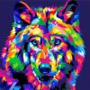 Wolf Pop Art Diamond Paintings