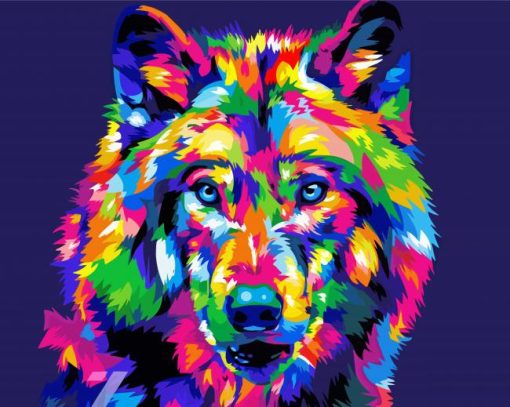 Wolf Pop Art Diamond Paintings
