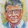 Portrait Bill Gates Diamond Paintings