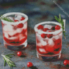 Red Winter Drink Diamond Paintings