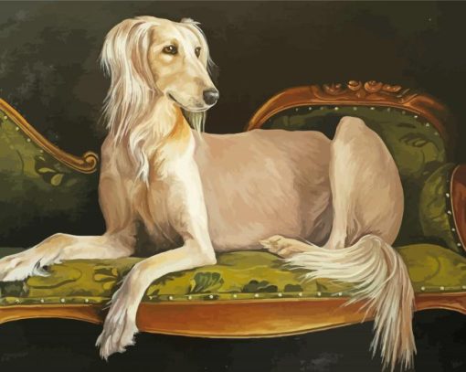 Saluki Dog Animal Art Diamond Paintings
