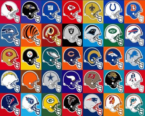 Teams NFL Helmets Diamond Paintings