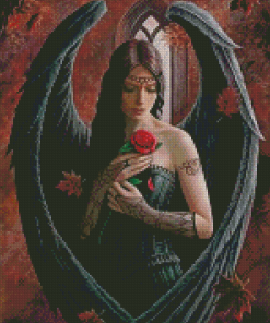 Angel Woman And Rose 5D Diamond Paintings