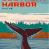 Boothbay Harbour Poster Art 5D Diamond Painting