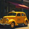 Classic Yellow Taxi Cab 5D Diamond Painting