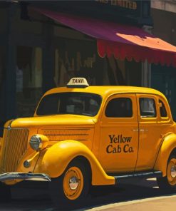 Classic Yellow Taxi Cab 5D Diamond Painting