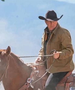 Costner On A Horse Yellowstone 5D Diamond Painting