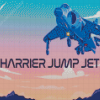Harrier Jet Illustration Diamond Paintings