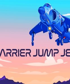 Harrier Jet Illustration Diamond Painting