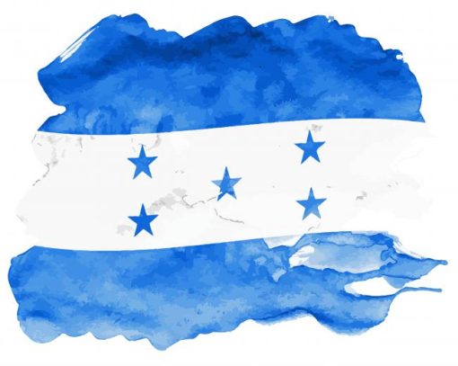 Honduras Flag Art 5D Diamond Painting