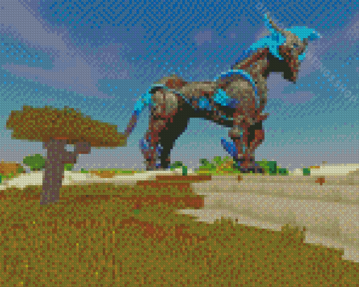 Horse Minecraft 5D Diamond Paintings