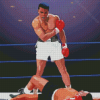 Illustration Cassius Clay vs Sonny Liston 5D Diamond Paintings