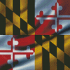 Maryland Flag Diamond Paintings