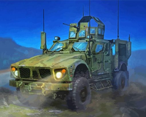 Military Jeep 5D Diamond Painting