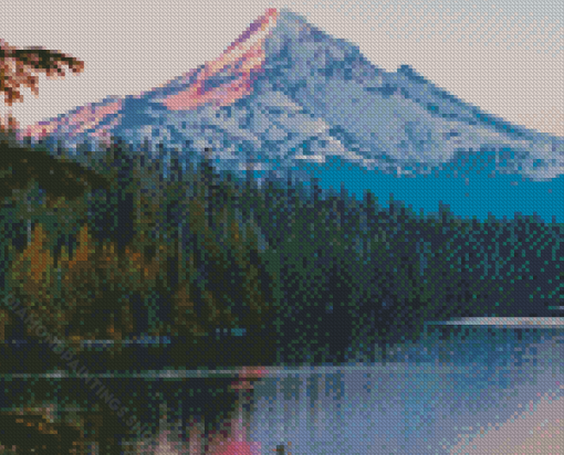 Mount Hood Lost Lake 5D Diamond Paintings