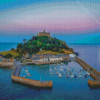 St Michael's Mount Harbour View Diamond Paintings