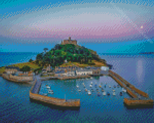 St Michael's Mount Harbour View Diamond Paintings