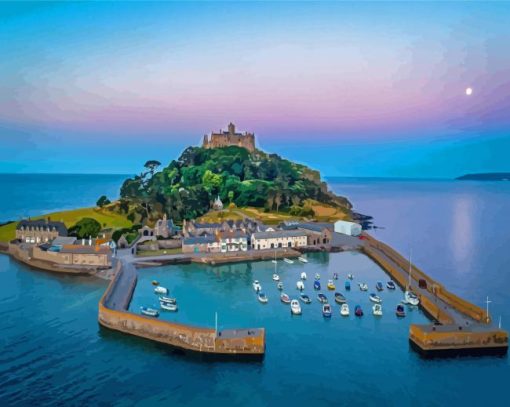 St Michael's Mount Harbour View Diamond Painting