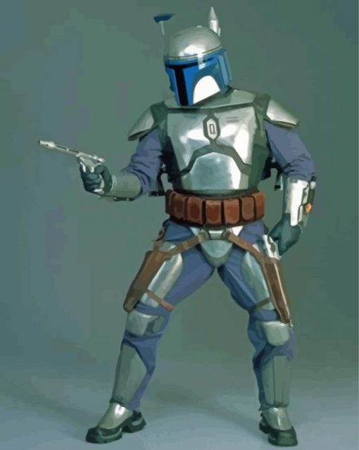 Star Wars Jango Fett Character Diamond Painting