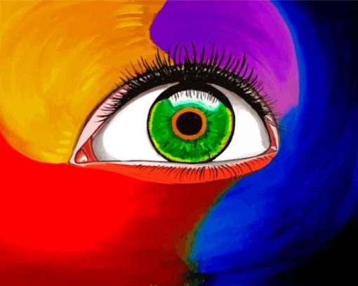 Colorful Abstract Eye 5D Diamond Painting