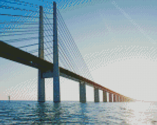 Northern Ireland Bridge Over Sea 5D Diamond Paintings
