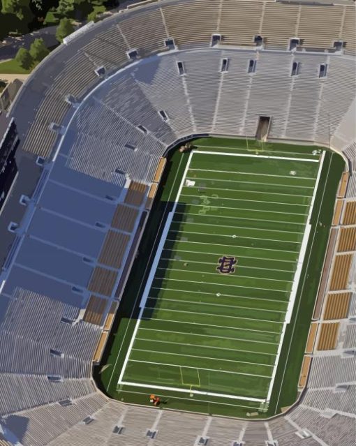 Notre Dame Stadium Overhead View Diamond Painting