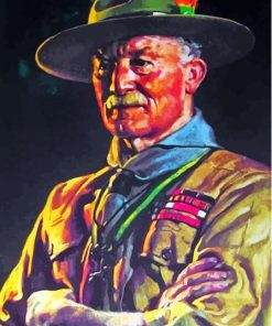 Vintage Baden Powell 5D Diamond Painting