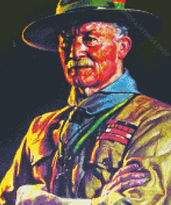 Vintage Baden Powell 5D Diamond Paintings