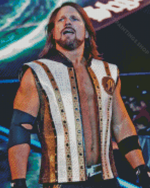 Aesthetic AJ Styles Diamond Paintings