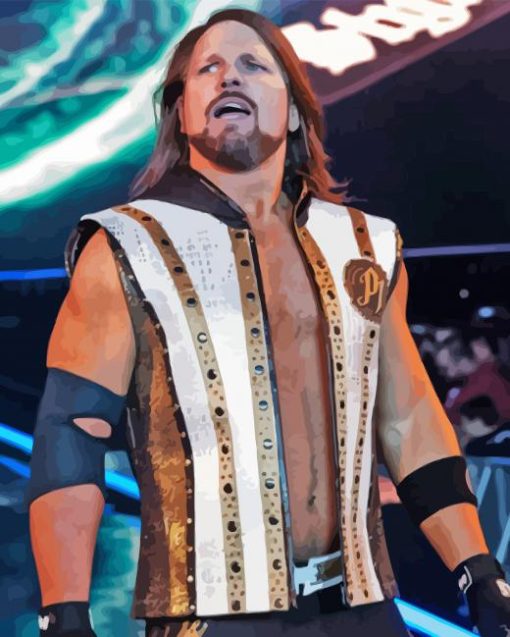 Aesthetic AJ Styles Diamond Painting