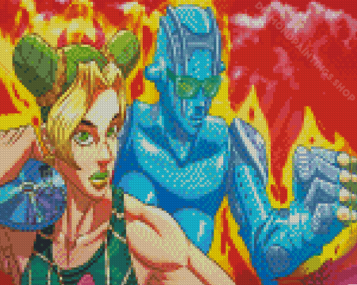 Aesthetic Jolyne Cujoh Diamond Paintings