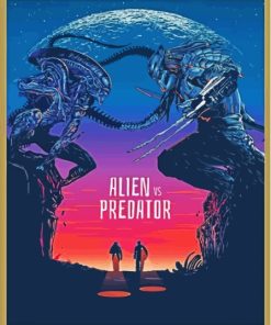 Aliens vs Predator Film Poster Diamond Painting