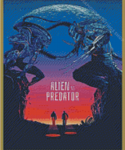 Aliens vs Predator Film Poster Diamond Paintings