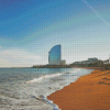 Barcelona Beach Shore Diamond Paintings