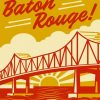 Baton Rouge Louisiana Travel Poster Diamond Painting