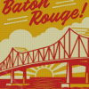 Baton Rouge Louisiana Travel Poster Diamond Paintings