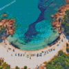 Beach Sardinia Overhead View Diamond Paintings