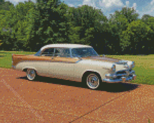 Beige 1956 Dodge Diamond Paintings